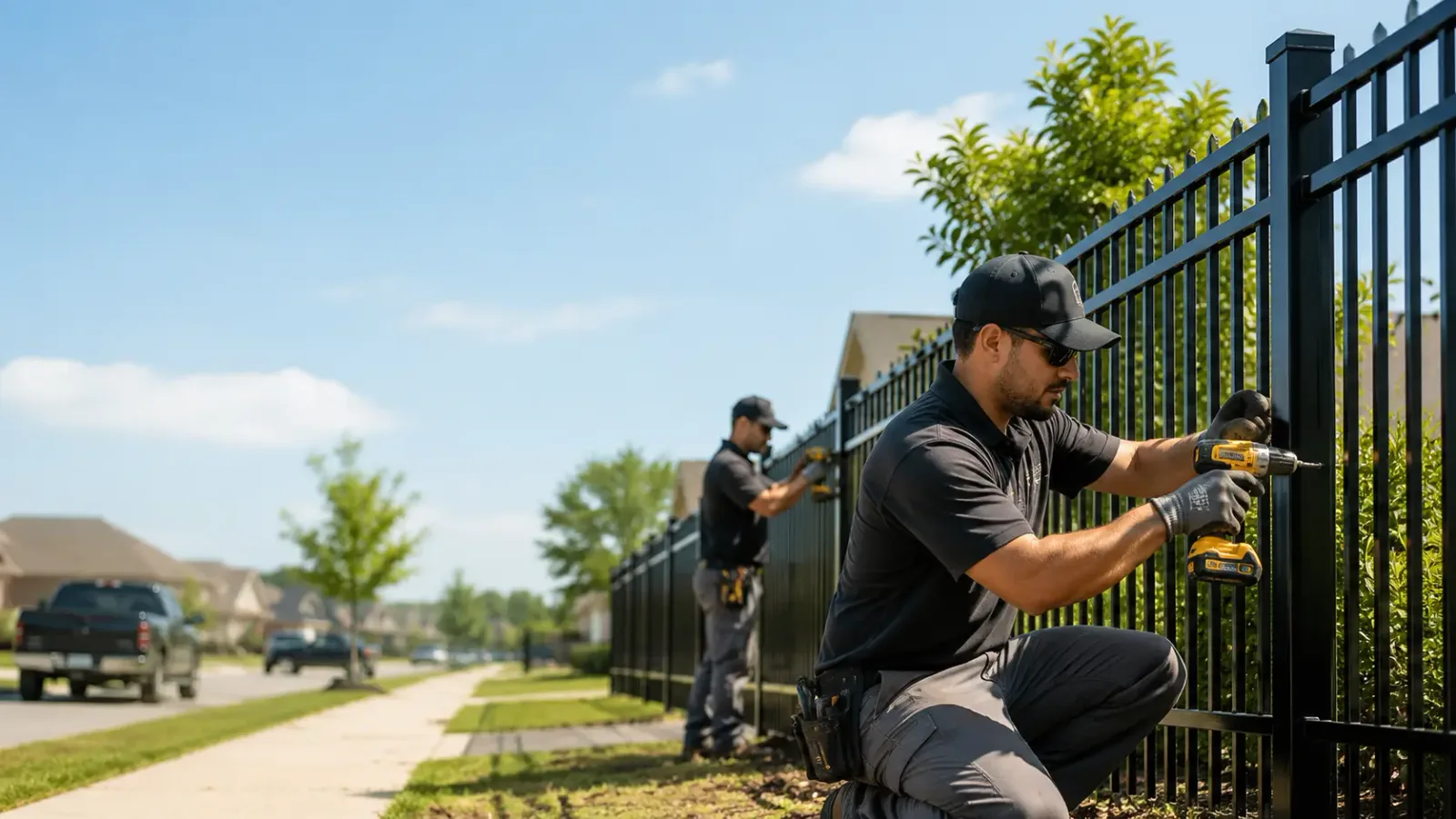Metal Fence Installation in Brooklyn, MS